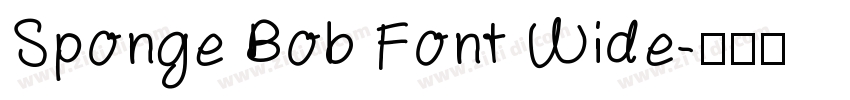 Sponge Bob Font Wide字体转换